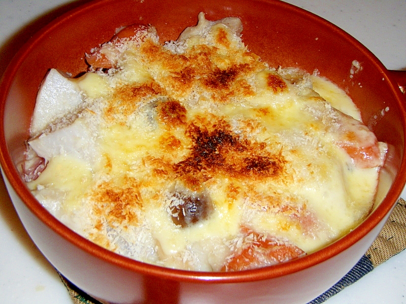 里芋のとろ りチーズグラタン 牛乳 バター不使用 レシピ 作り方 By めい 楽天レシピ