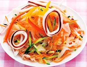 楽天マート イカマリネの彩りサラダセット レシピ 作り方 By 楽天mart 楽天レシピ