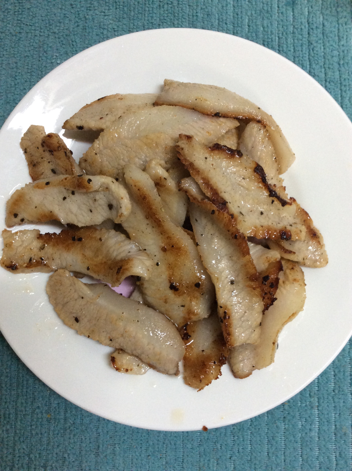 豚トロで♪塩レモン焼き