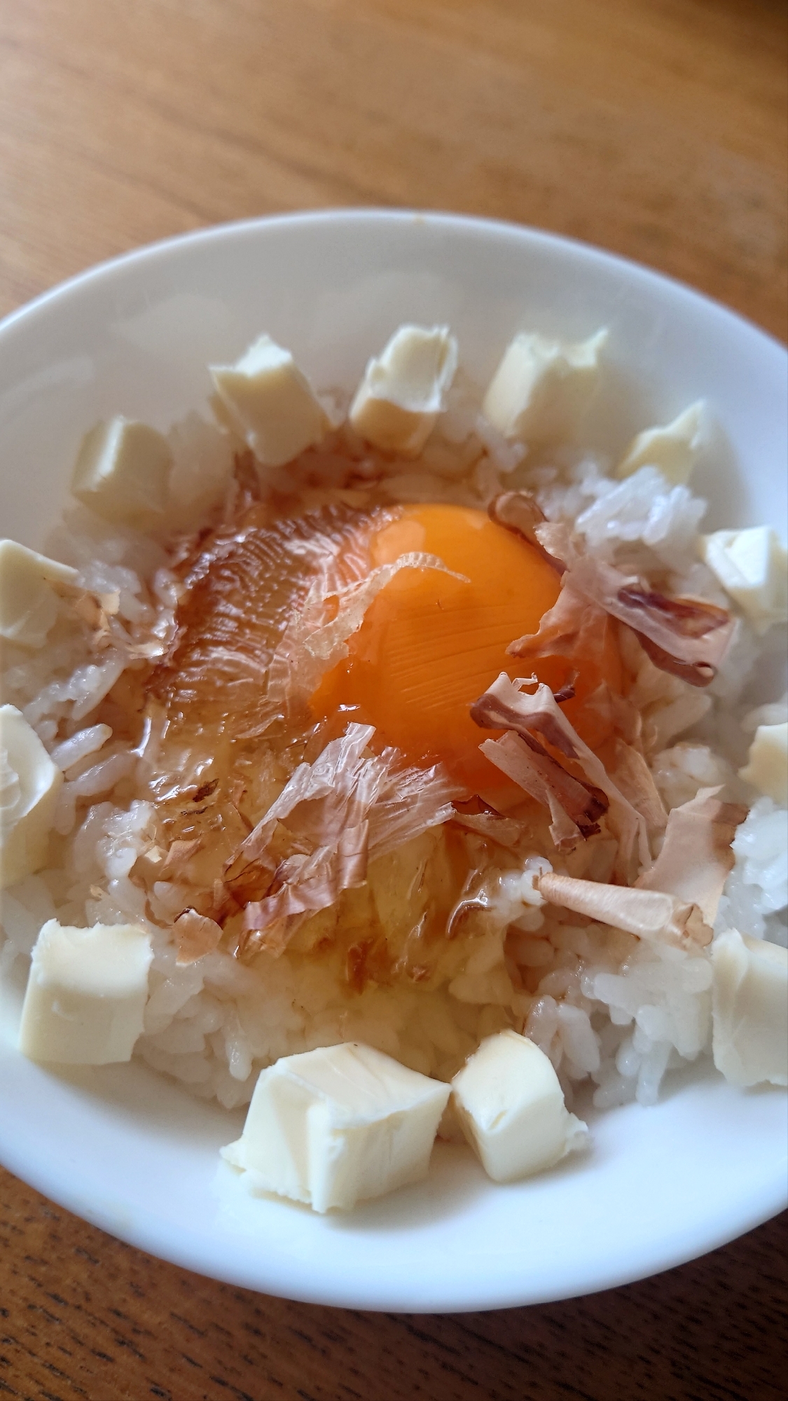 卵かけご飯クリームチーズアレンジ
