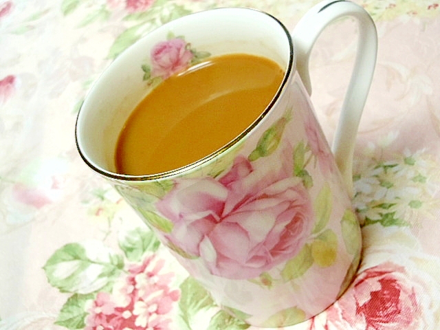 ❤小豆茶とココア生姜の練乳珈琲❤