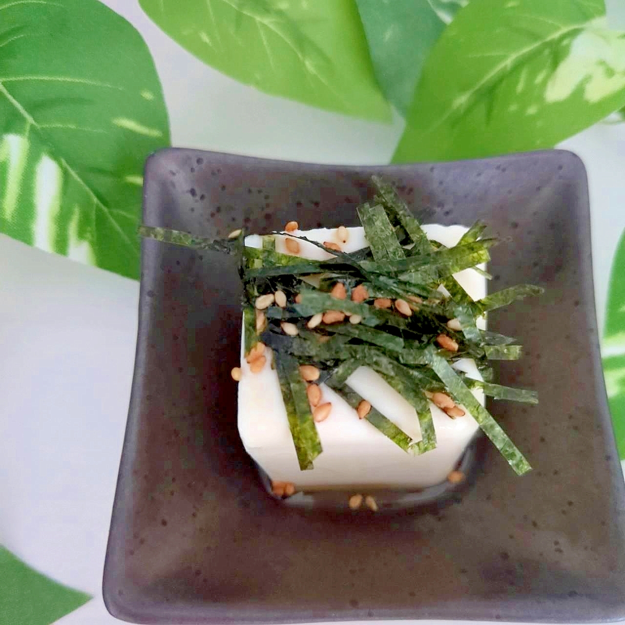 【減塩】ごま油×刻み海苔の冷奴（シンプルうまうま系