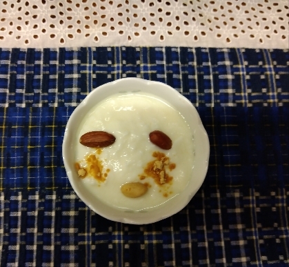 ナッツときな粉で☆お顔ヨーグルト