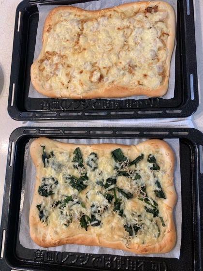 こちらのホワイトソースを使って、ピザを作りました。美味しかったです。
