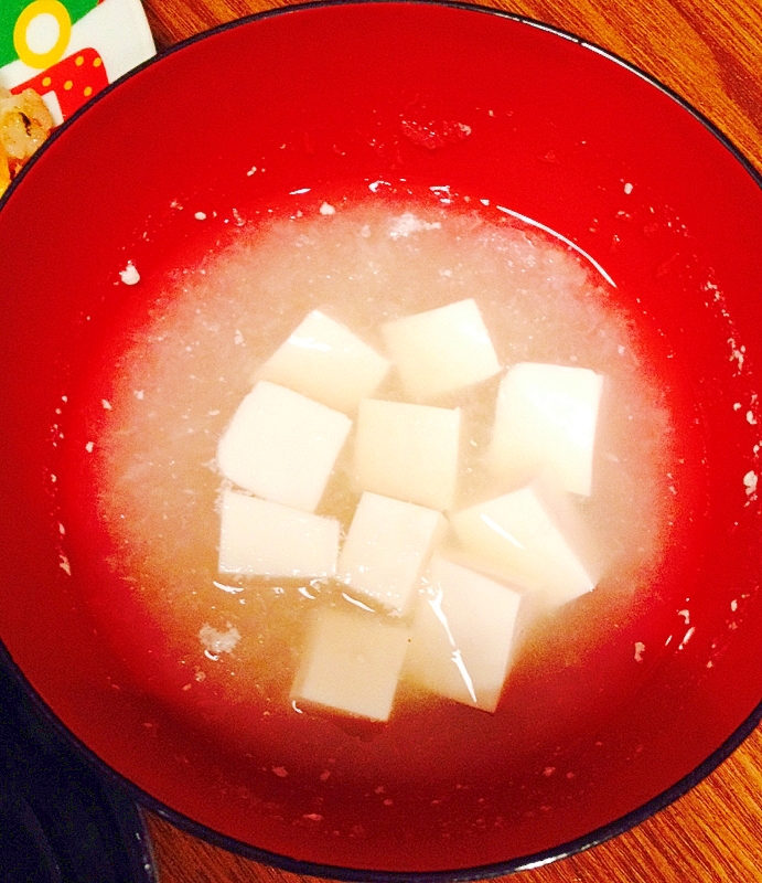 離乳食☆大根おろしと豆腐の味噌汁