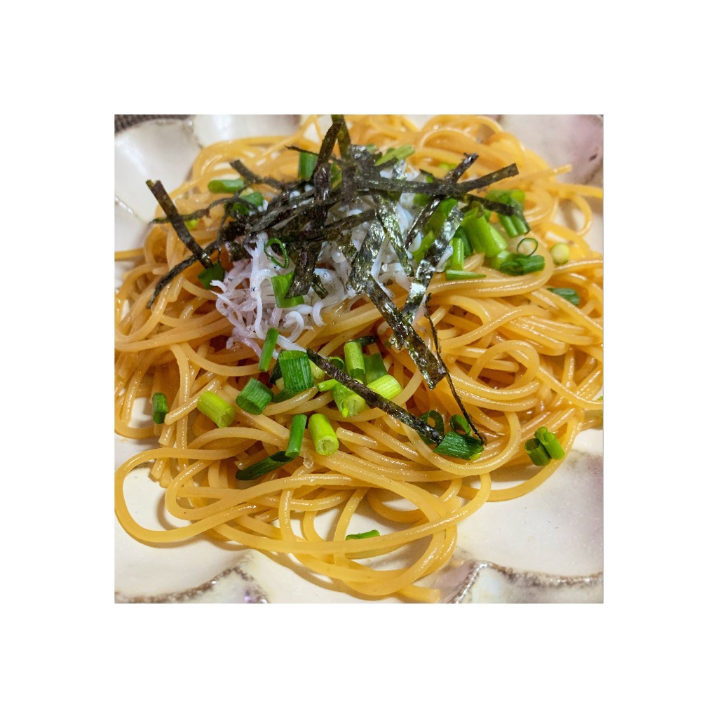 めんつゆで作る⭐️しらすの和風パスタ