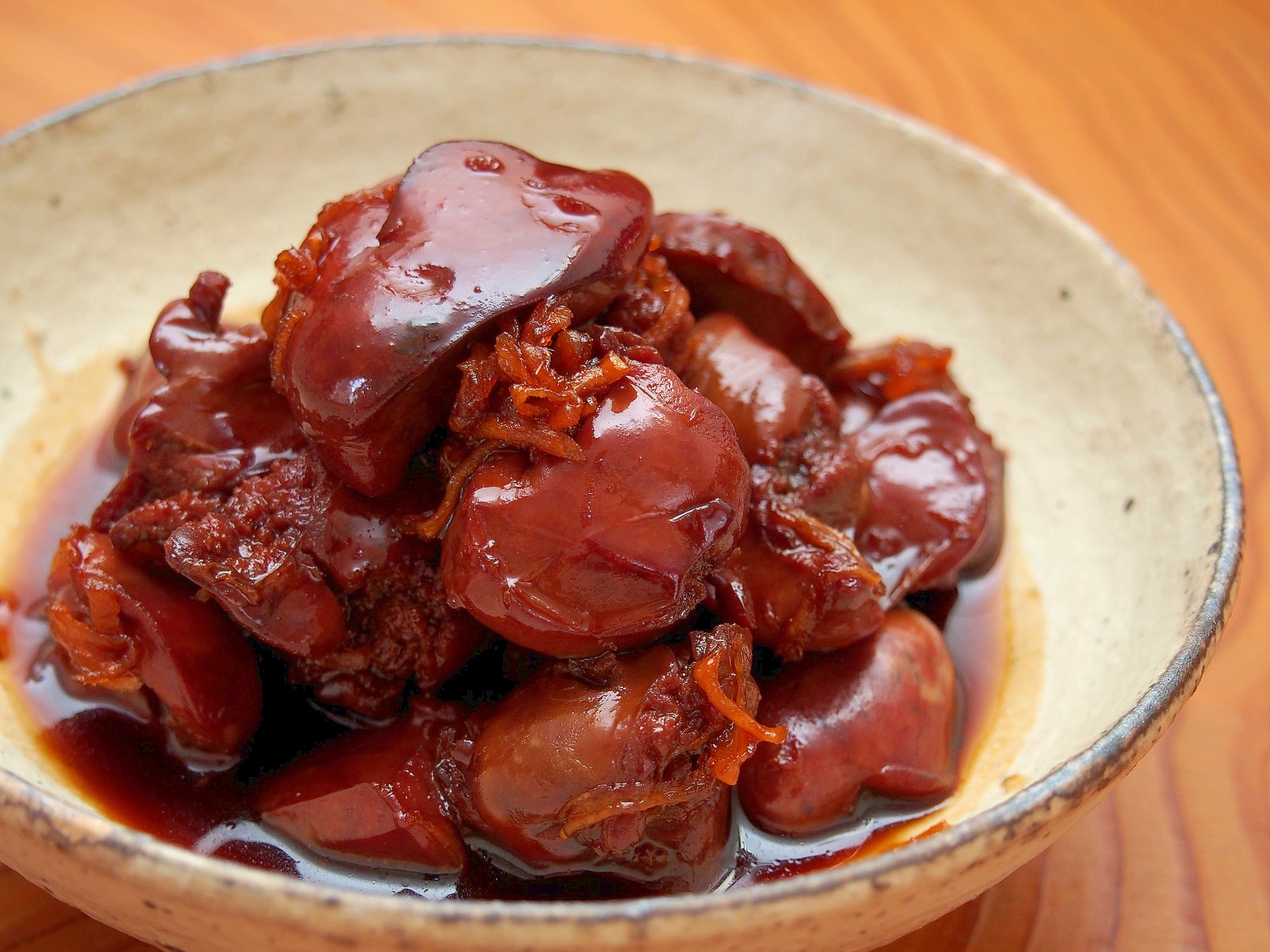 お酒がすすむ 鳥肝のしょうが煮 レシピ 作り方 By 鶏のから揚げ 楽天レシピ