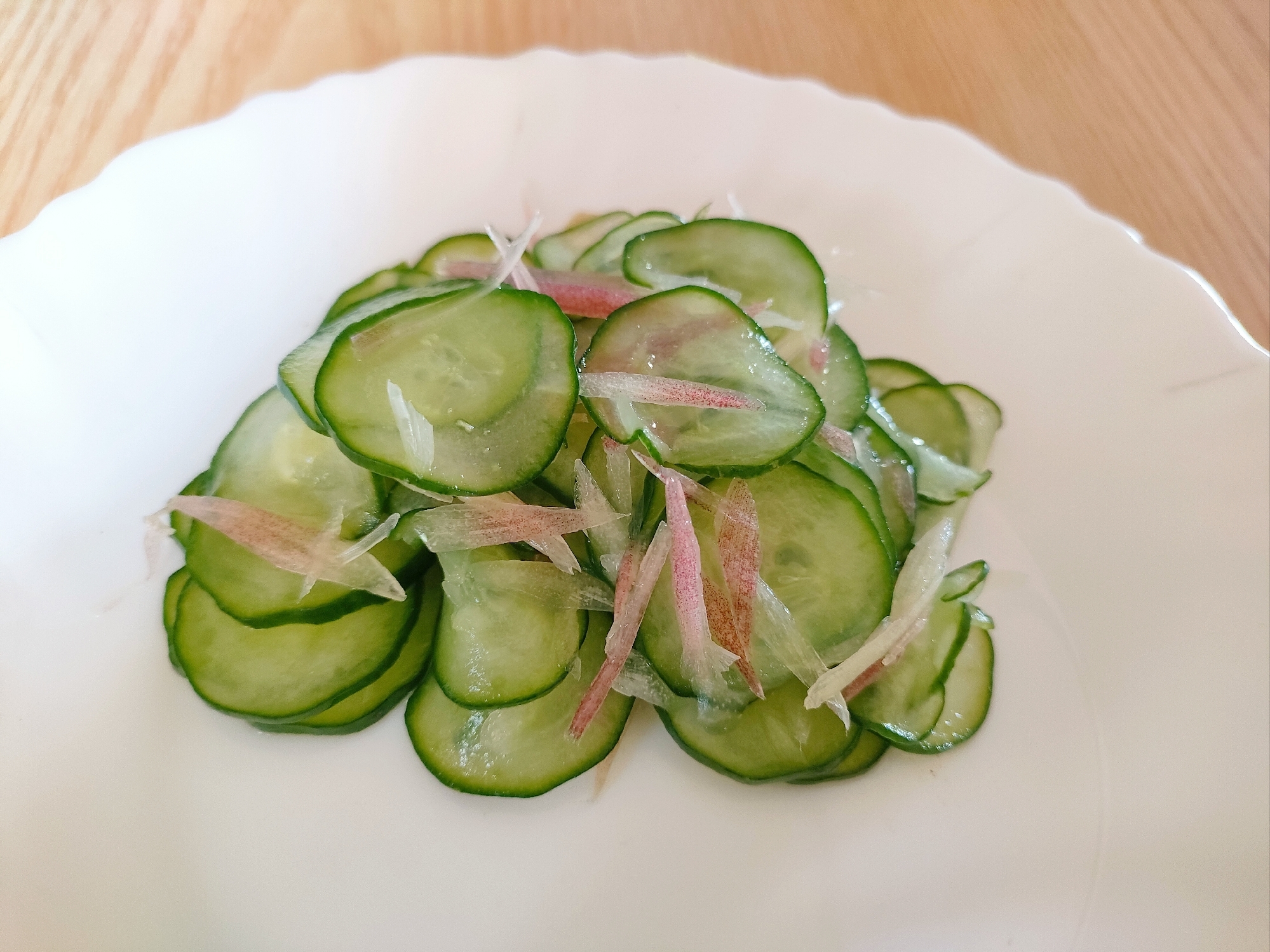 きゅうりとみょうがの酢の物