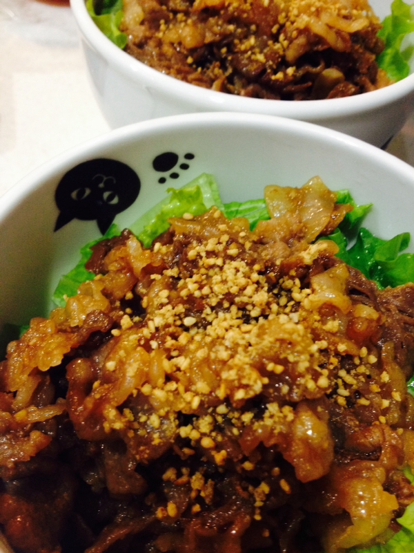 男子にウケる！自家製味噌だれ焼肉丼