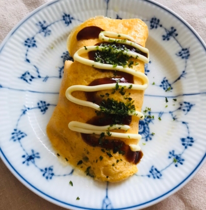 カップ焼きそばでオムそば