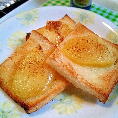 煮りんごで簡単おやつ 食パン レシピ 作り方 By セシるん 楽天レシピ
