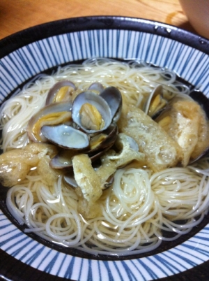 あっさり★あさり素麺