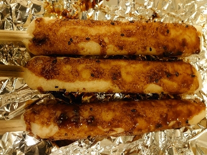 きりたんぽのごま味噌たれ焼き