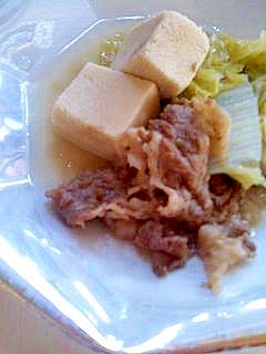 白菜と牛肉の煮物