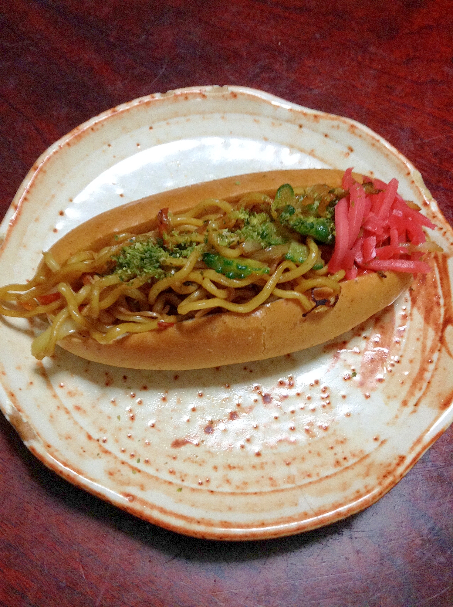 ゴーヤとエノキの焼きそばパン【炭水化物☆最高！】