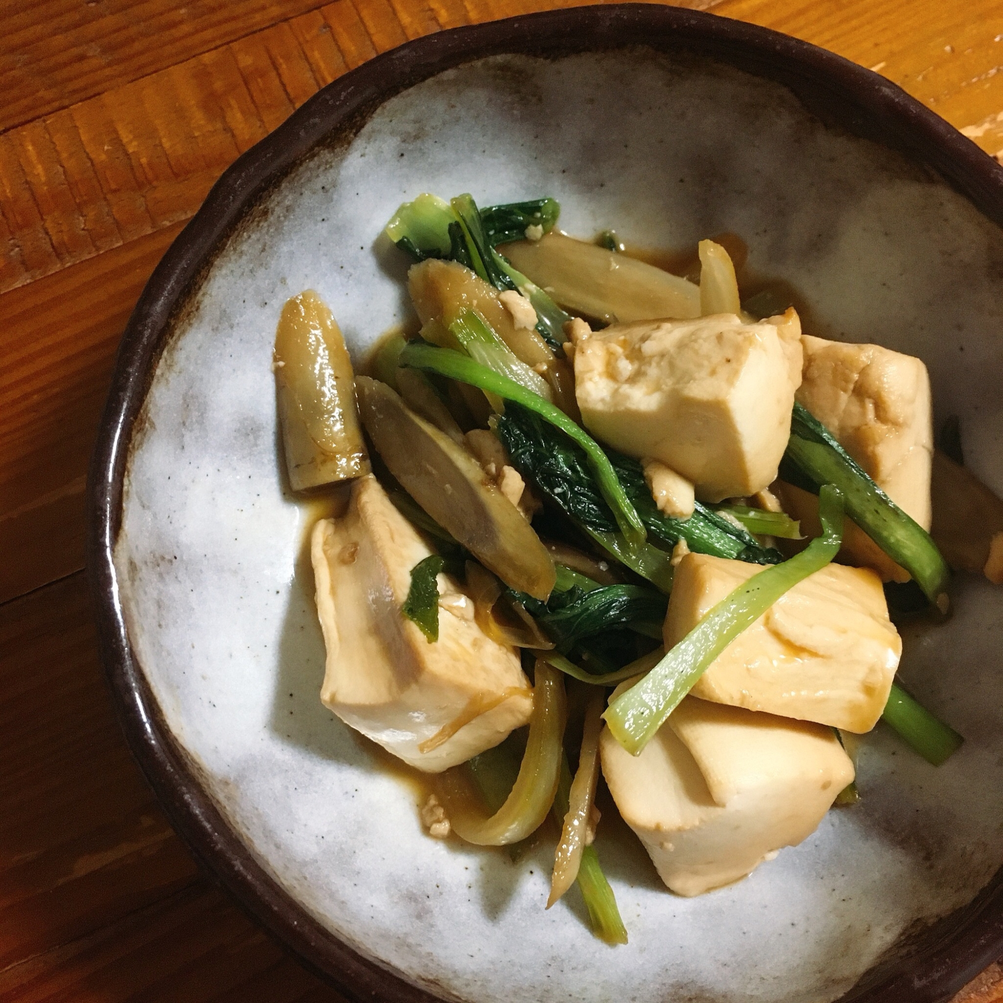 お豆腐と野菜の炒め煮