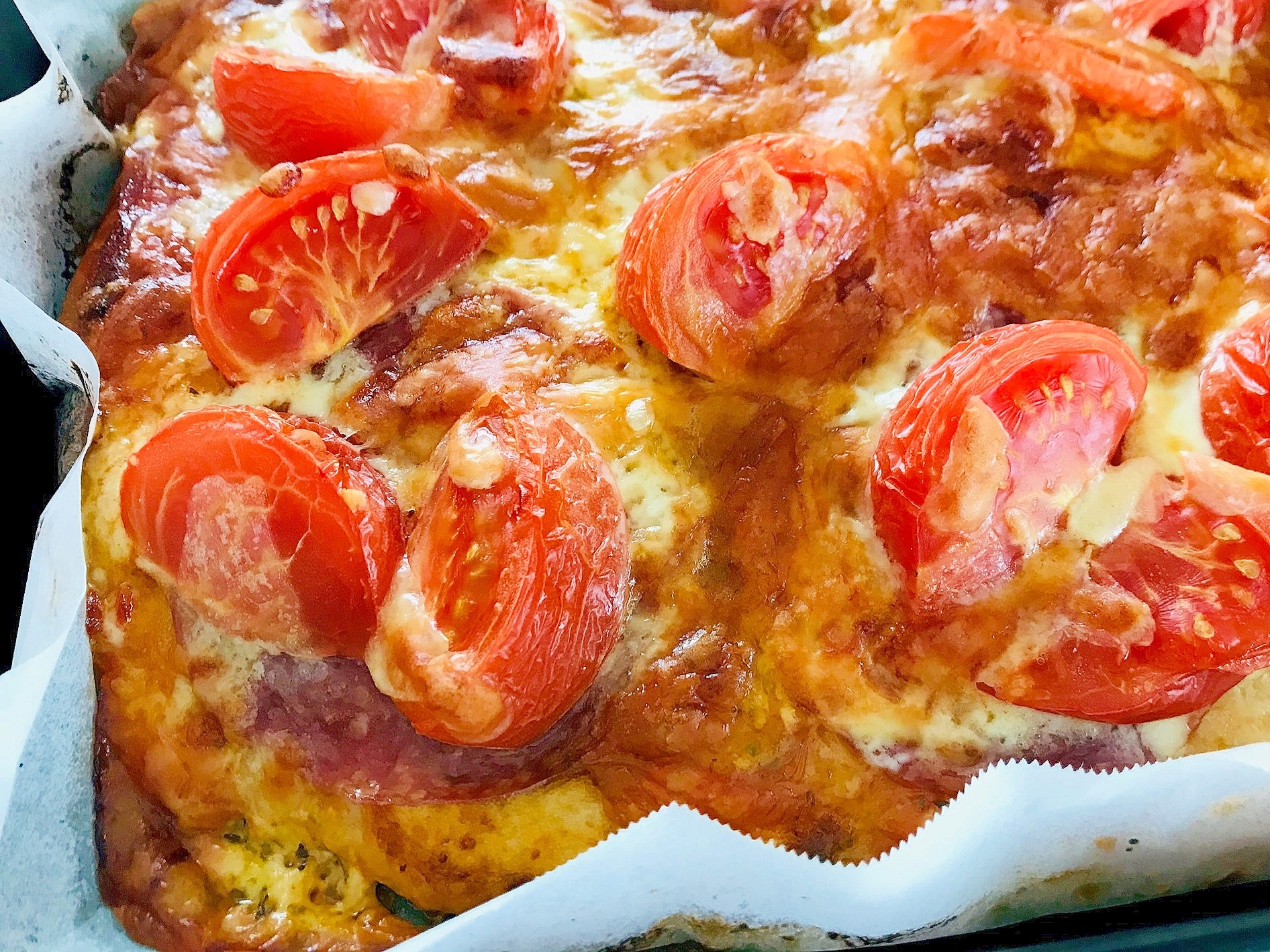 ホットケーキミックスで簡単トマトピザ レシピ 作り方 By Coffeelake 楽天レシピ ホットケーキミックスで簡単トマトピザ レシピ 作り方 By Coffeelake 楽天レシピ