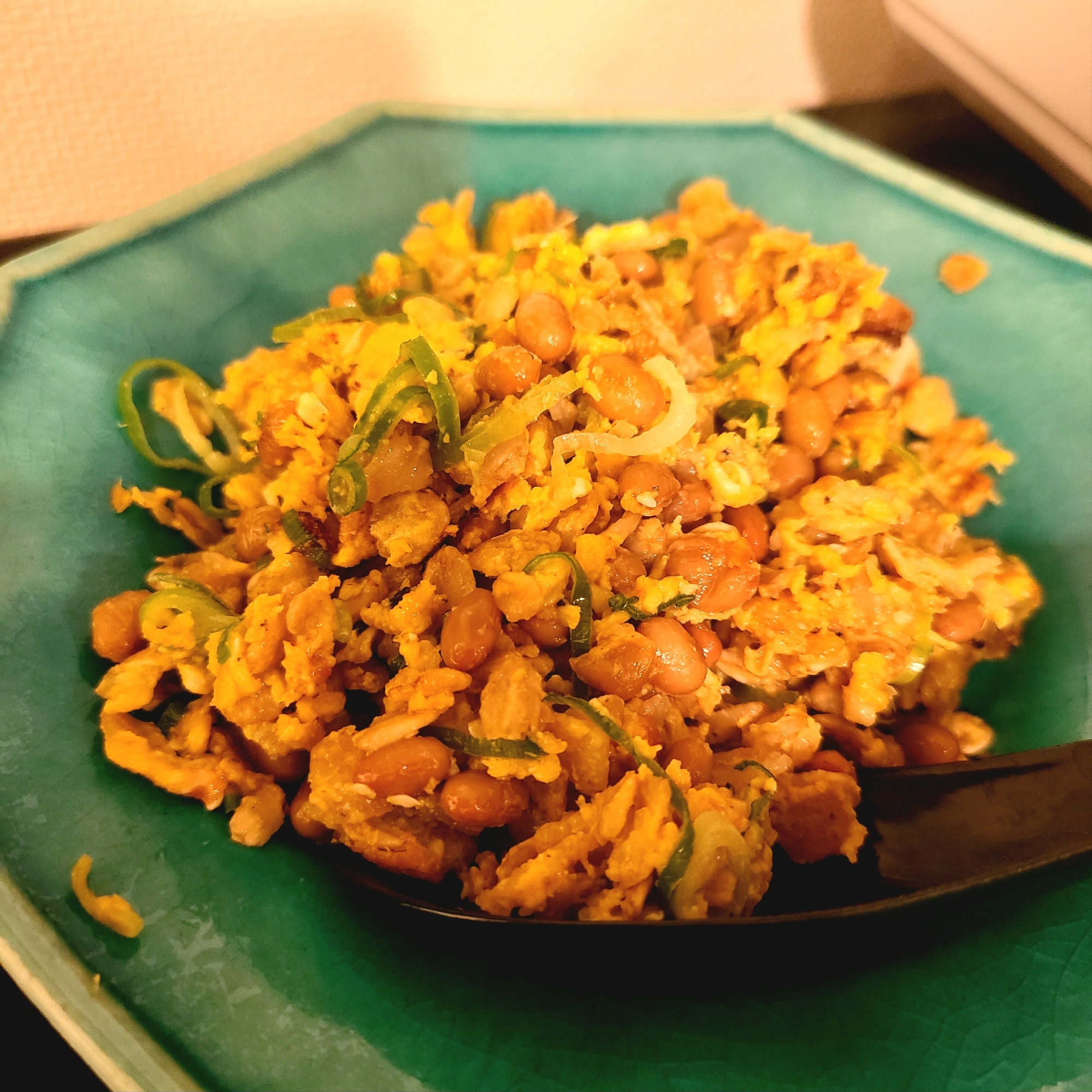 納豆でヘルシー!オートミール納豆チャーハン