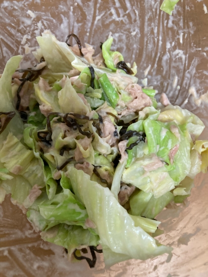 箸休め小鉢☆キャベツとシーチキンの塩昆布マヨあえ☆