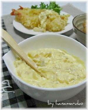 食感がたまらない 沢庵タルタルソース レシピ 作り方 By Anoneking 楽天レシピ