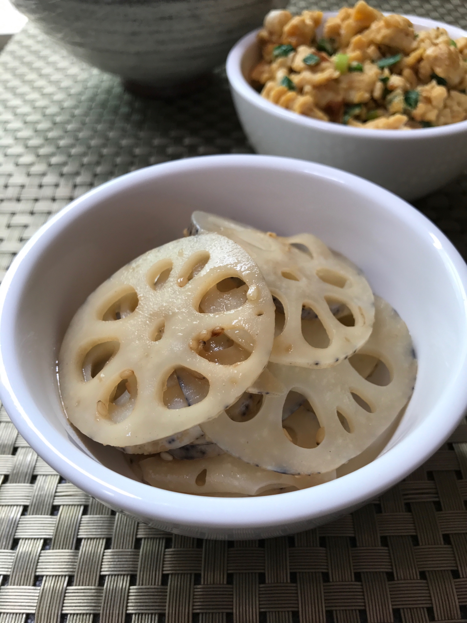 オイスター風味のレンコンキンピラ