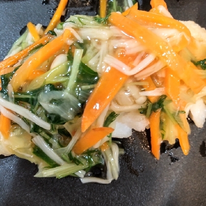めんつゆとみりんで割烹の味★鱈の彩り野菜あん