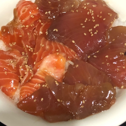 至高の漬け丼☆海鮮丼は簡単漬けダレで食すべし☆ 