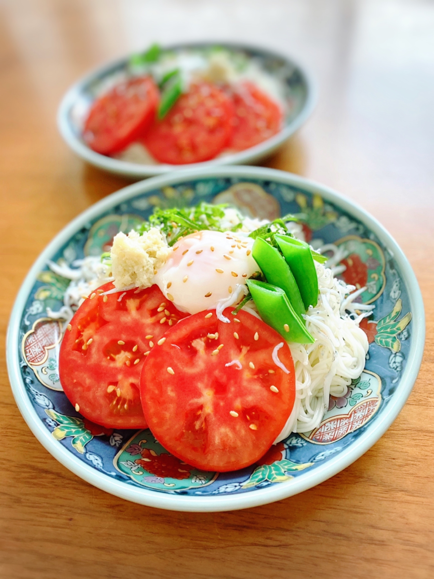 しらすのぶっかけ素麺