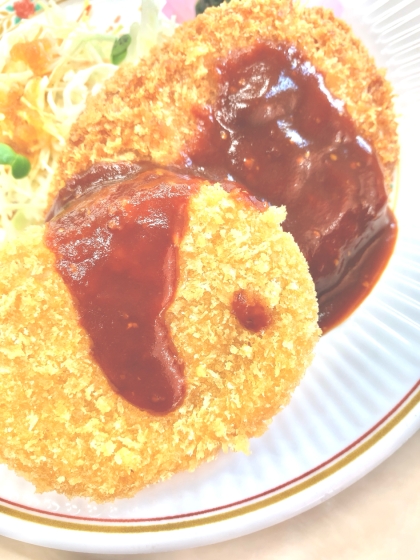 コロッケ＊牛肉の切り落としを使って