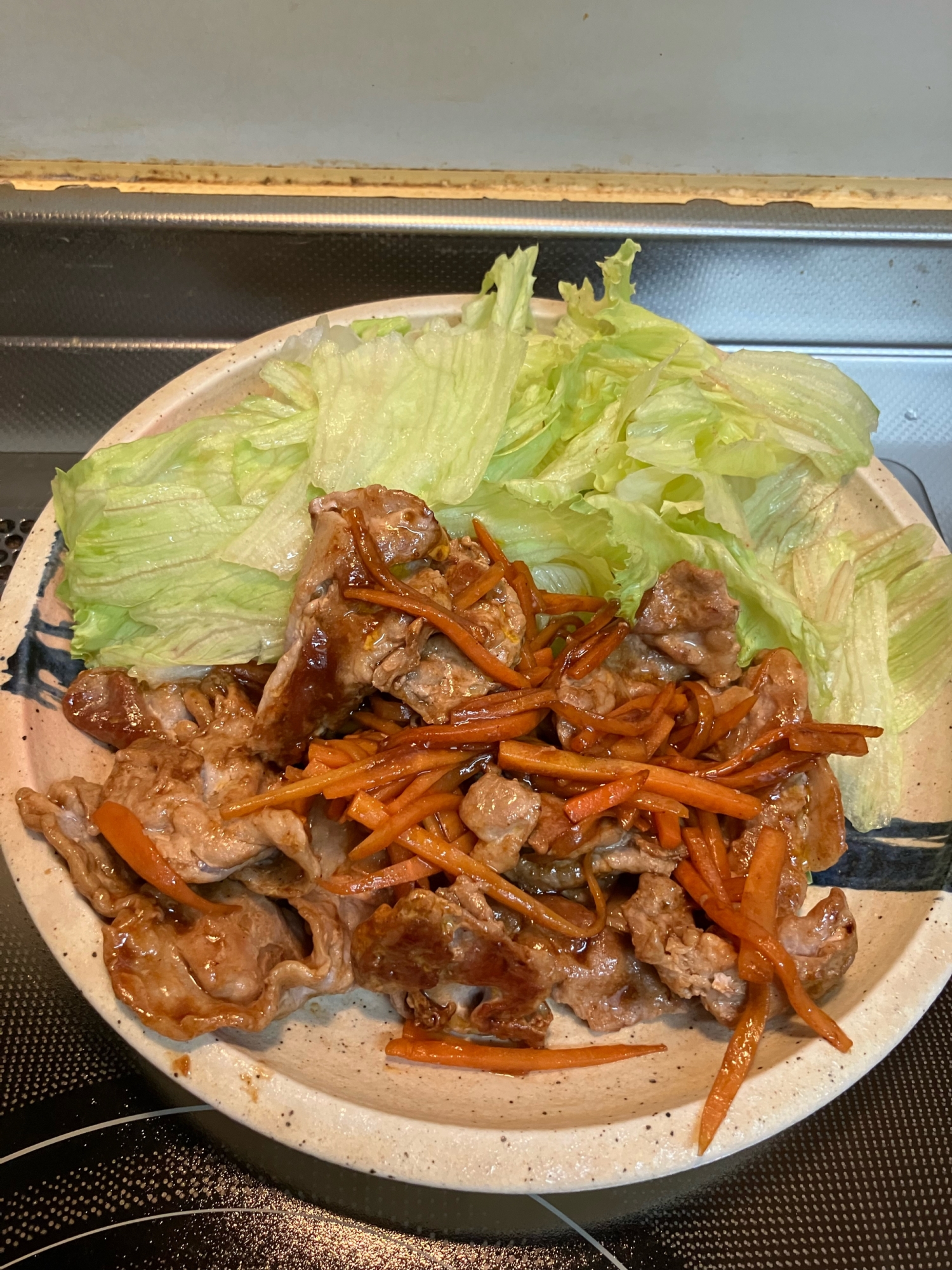 豚肉と人参のチャップ炒め^_^