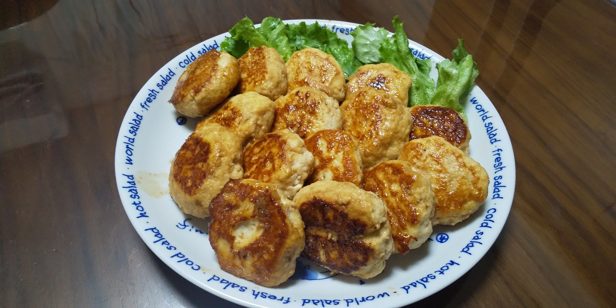 鶏胸肉と豆腐のつくね