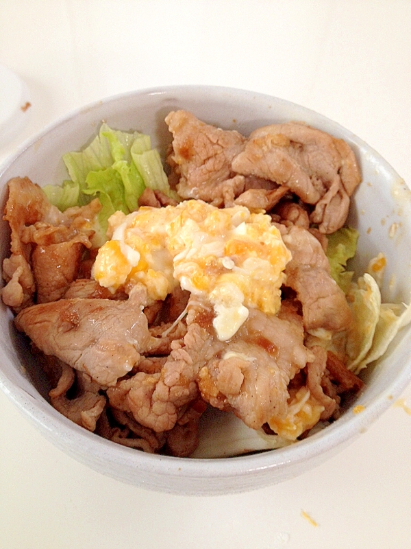 とろ玉マヨ豚丼