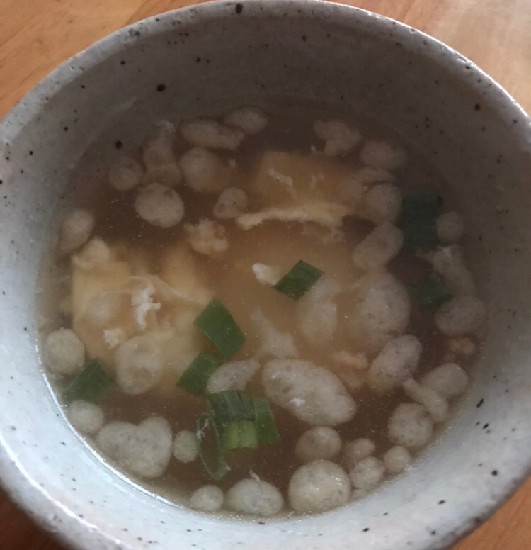 天かすとかきたまの雑煮