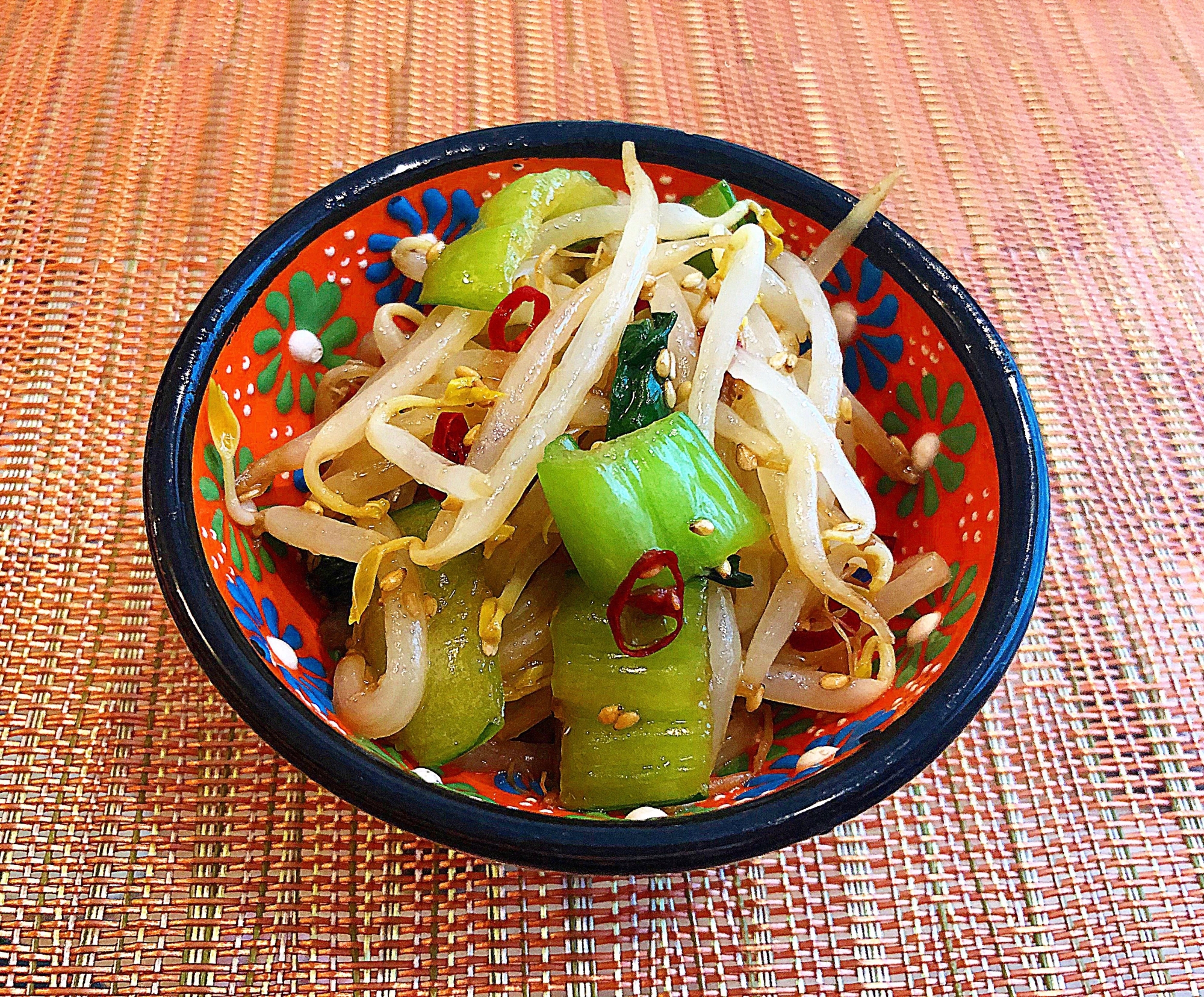 青梗菜ともやしのナムル