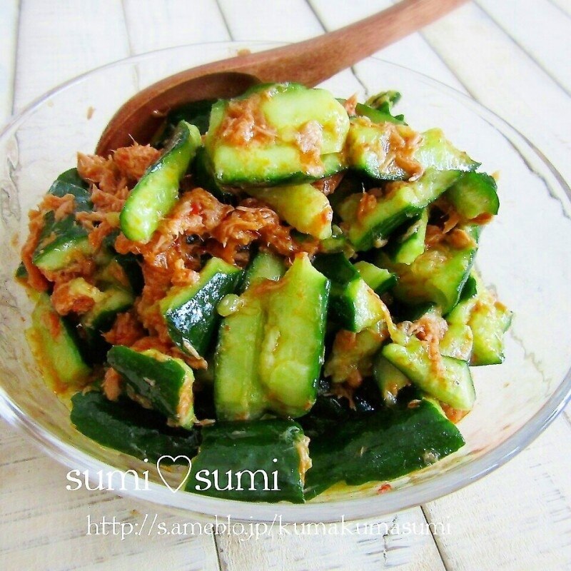 夏の最強定番 ツナきゅうりのピリ辛 叩き和え レシピ 作り方 By Kumakumasumi 楽天レシピ 夏の最強定番 ツナきゅうりのピリ辛 叩き和え レシピ 作り方 By Kumakumasumi 楽天レシピ