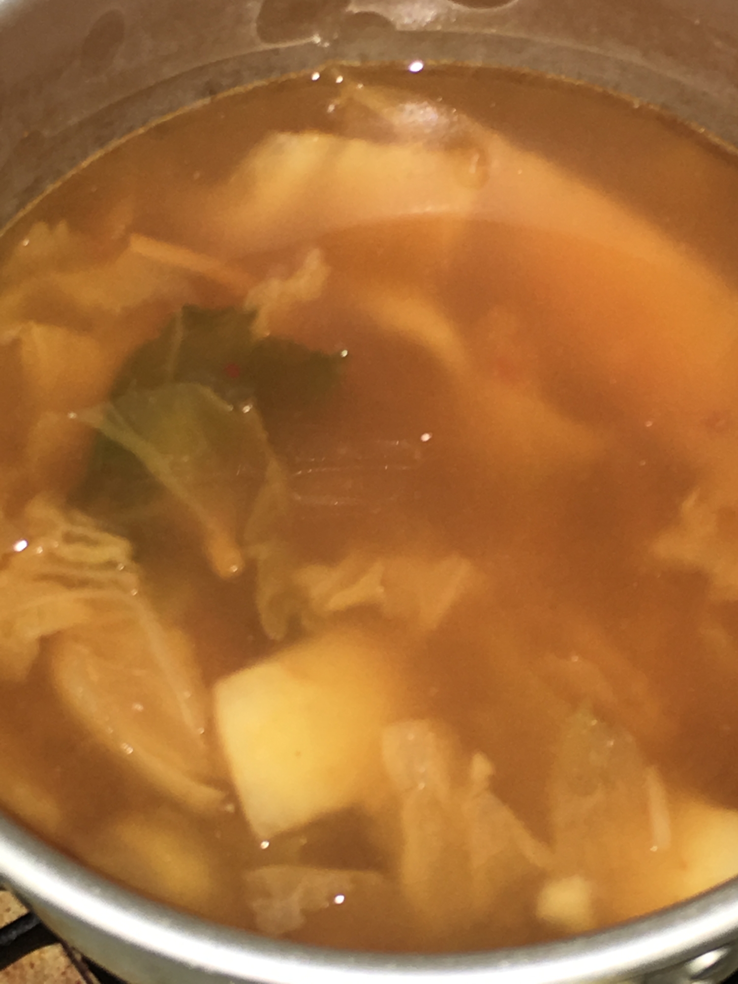 キムチと煮干しのスープ