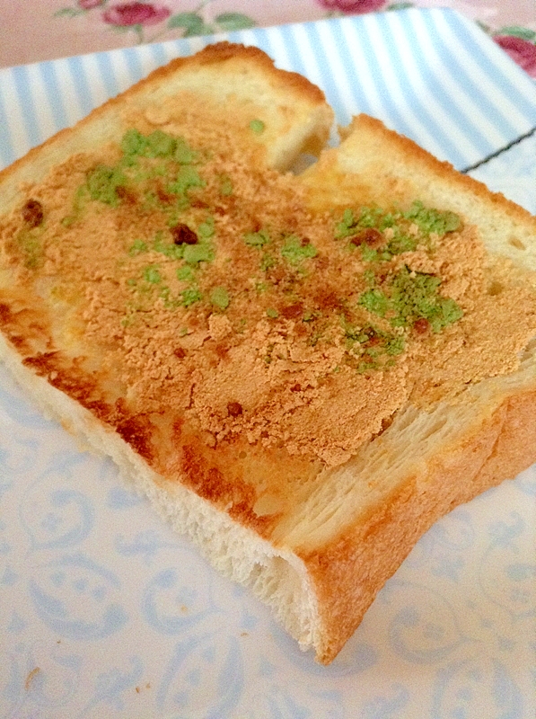 マヨ☆ジンジャー☆きな粉青汁トースト