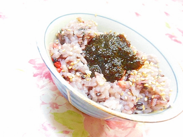 雑穀米de❤紅生姜と岩海苔のご飯❤