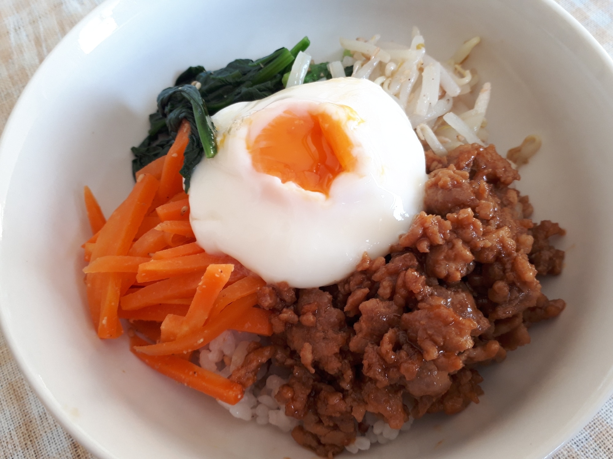 豚挽き肉で作る簡単ビビンバ丼 レシピ・作り方 by I-CHOCO - 楽天レシピ