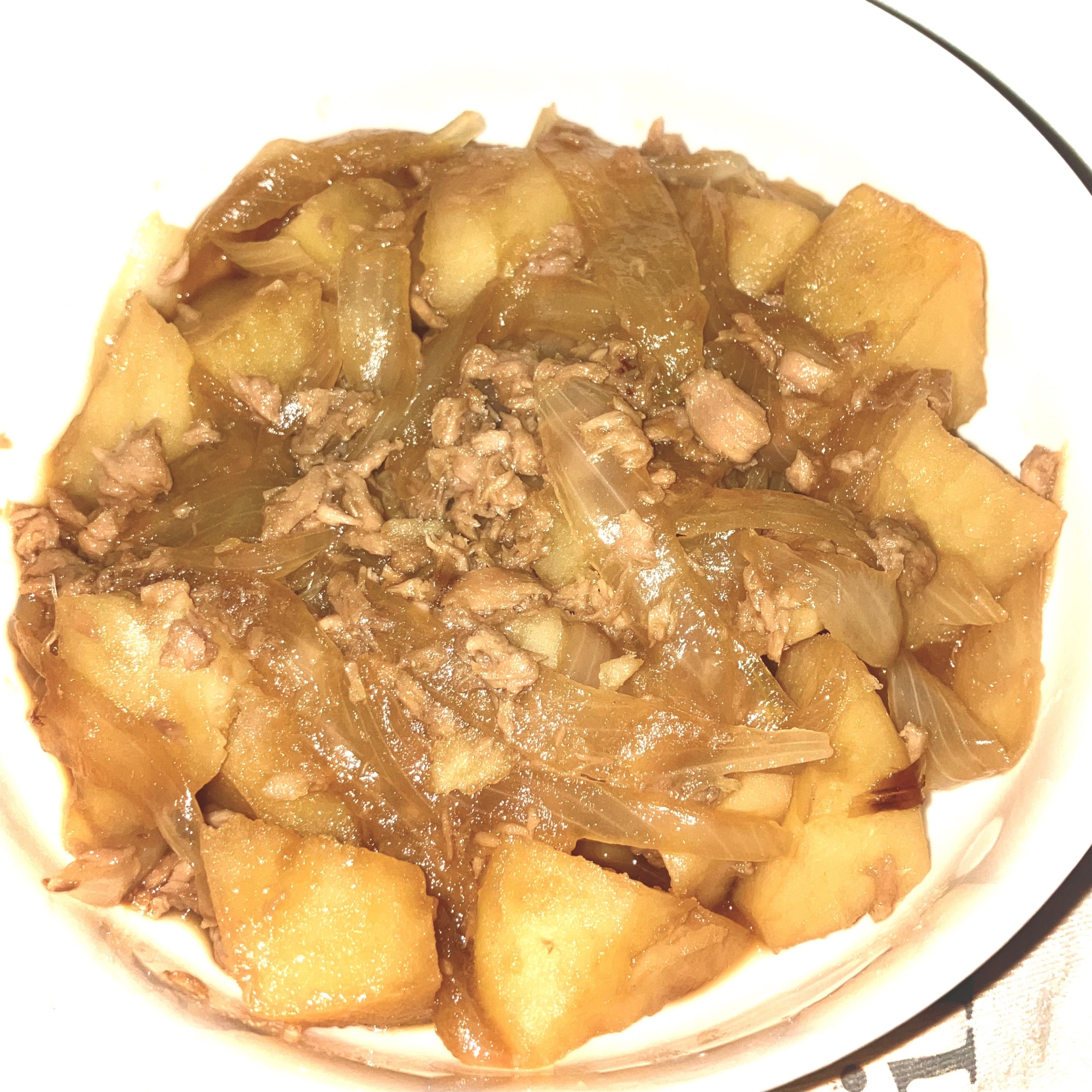 レンジでツナじゃが