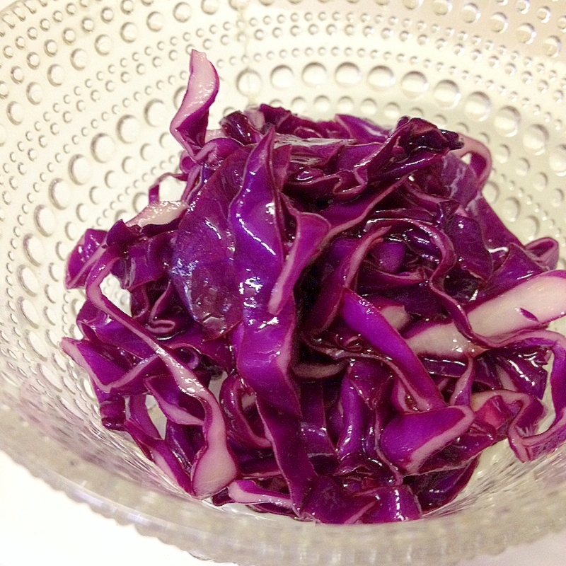 紫キャベツのオリースサラダ♪お弁当の彩りにも！