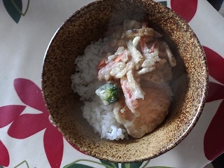 あけぼのマジックさん♪残り物の天ぷらで野菜天おじやつくりました(*^-^*)野菜ばかりでヘルシーになりました笑　素敵なレシピありがとうございます♥