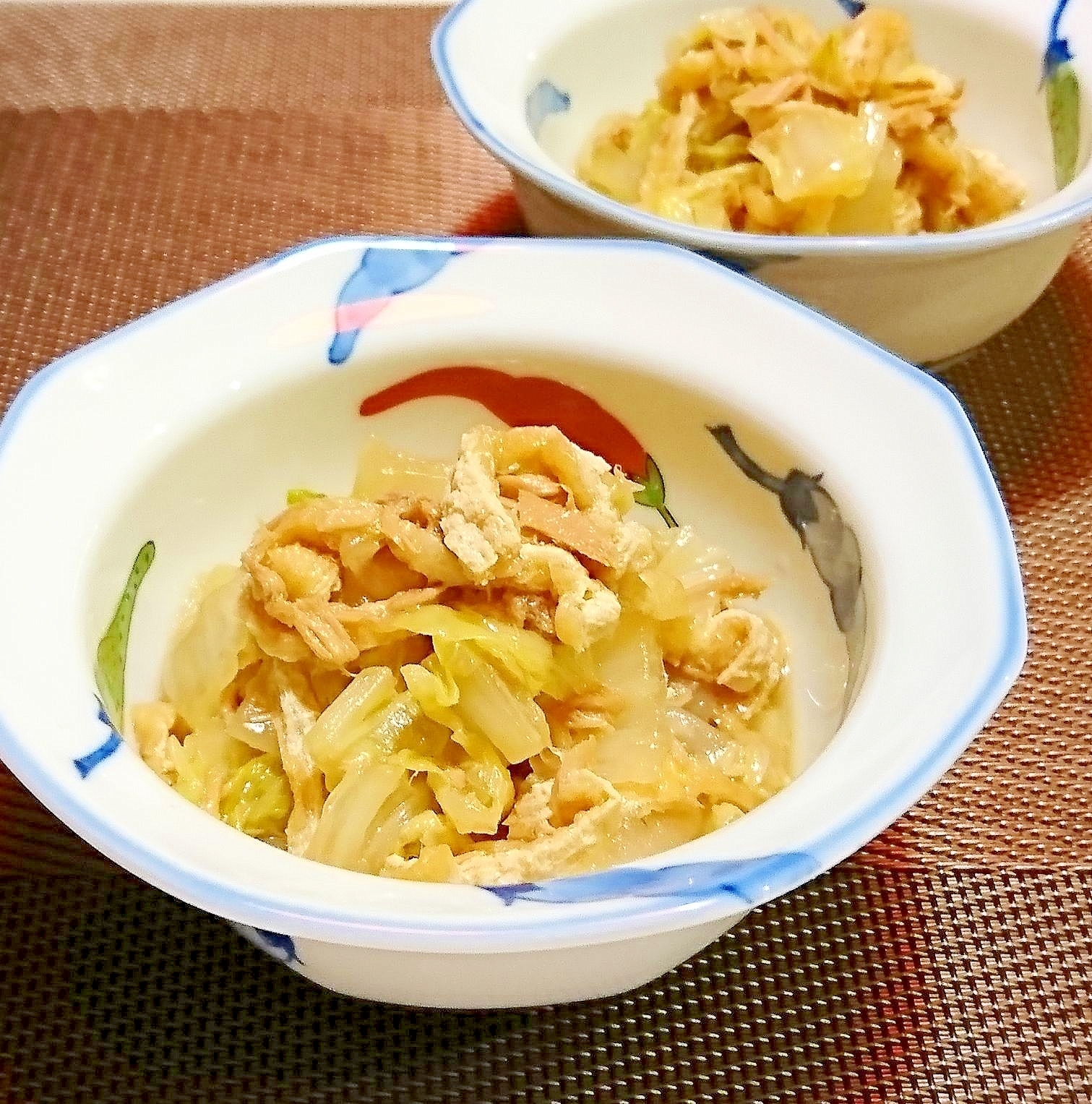 白菜とツナと油揚げのクッタリ煮