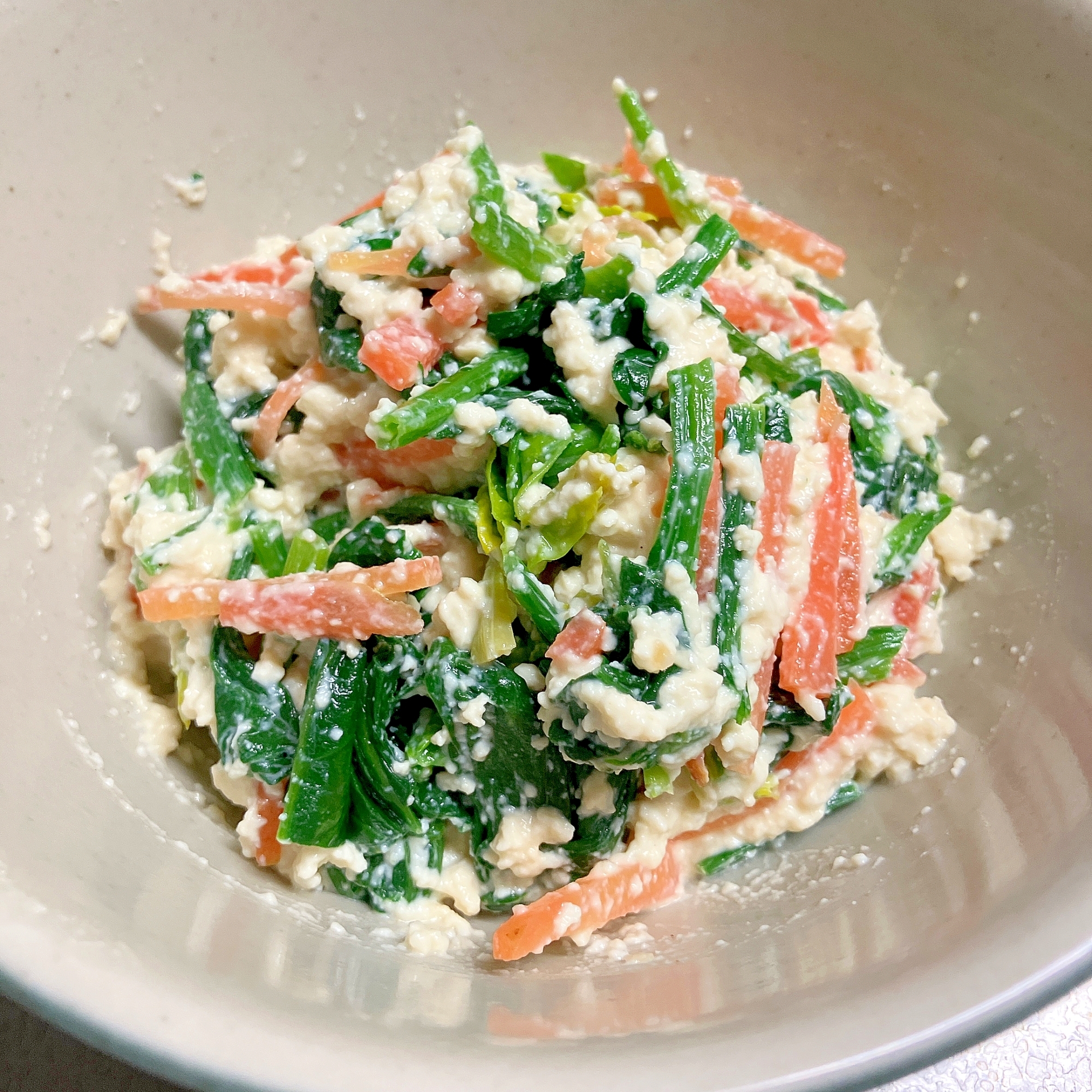 副菜★ほうれん草の白和え