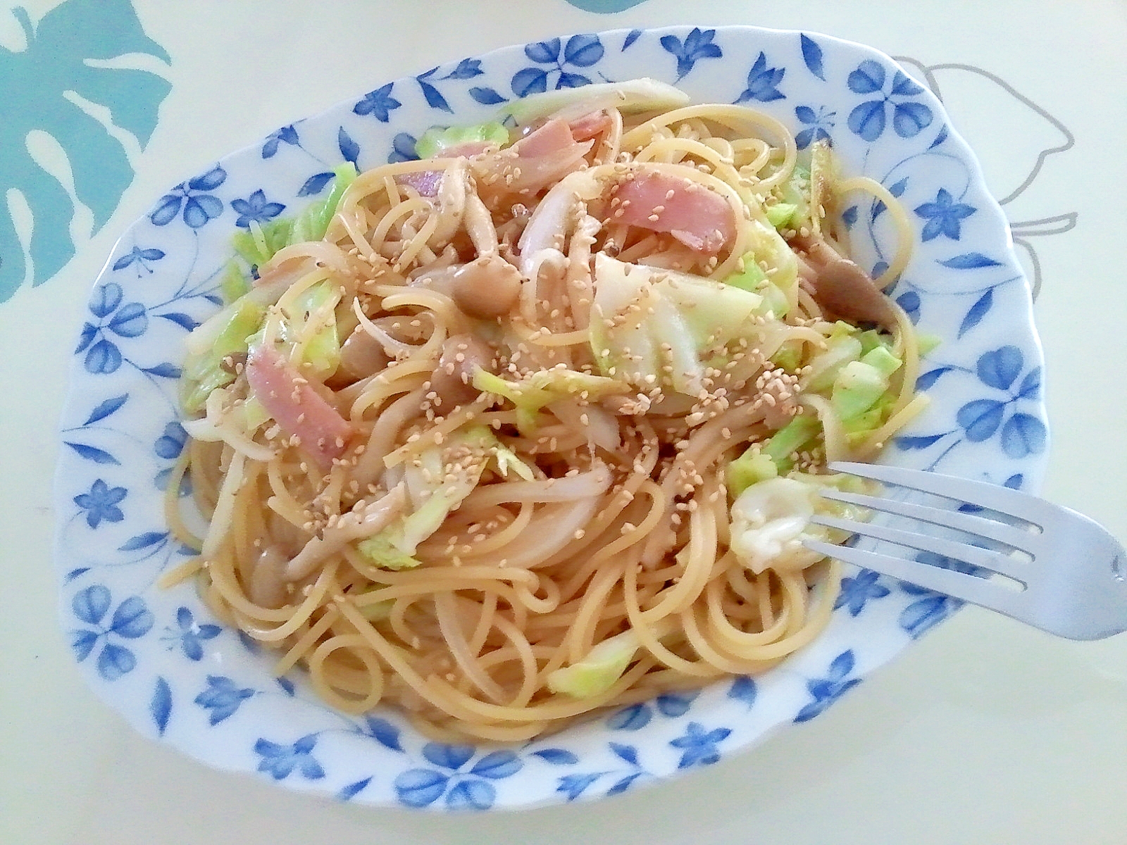 隠し味で美味しい♪醤油パスタ＋＋