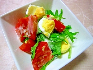 トマト卵サラダ