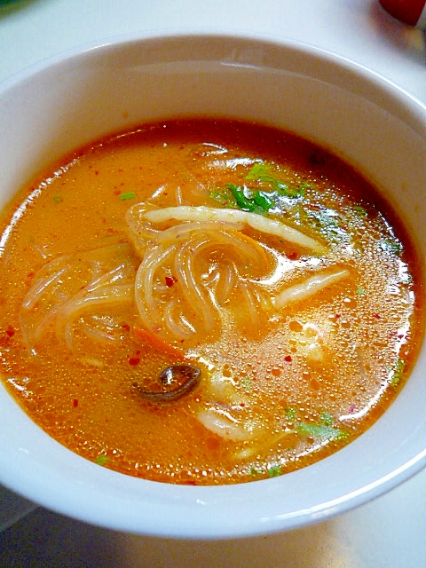 もやしと春雨の辛いスープ レシピ 作り方 By 帰って来たvan 楽天レシピ