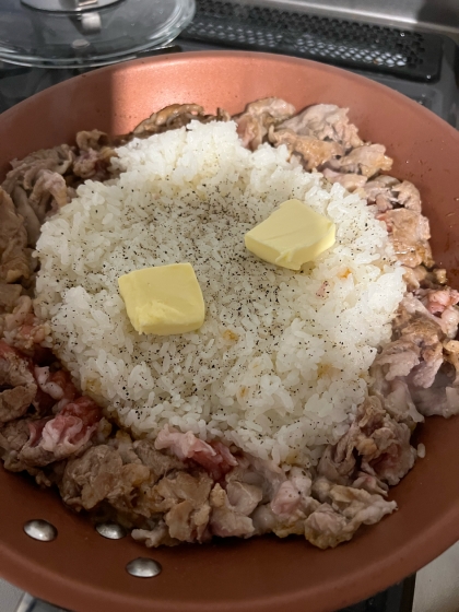 豚こま肉で＊ペッパーランチ風＊