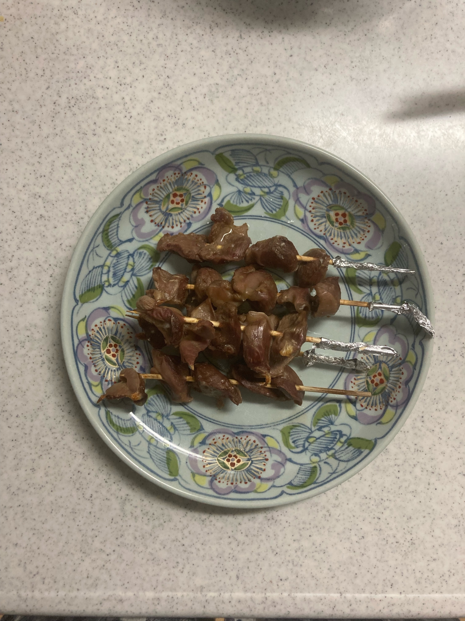 魚グリルで★砂肝（砂ずり）の焼き鳥