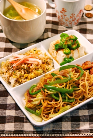 オイスター焼きそば☆ワンプレートご飯